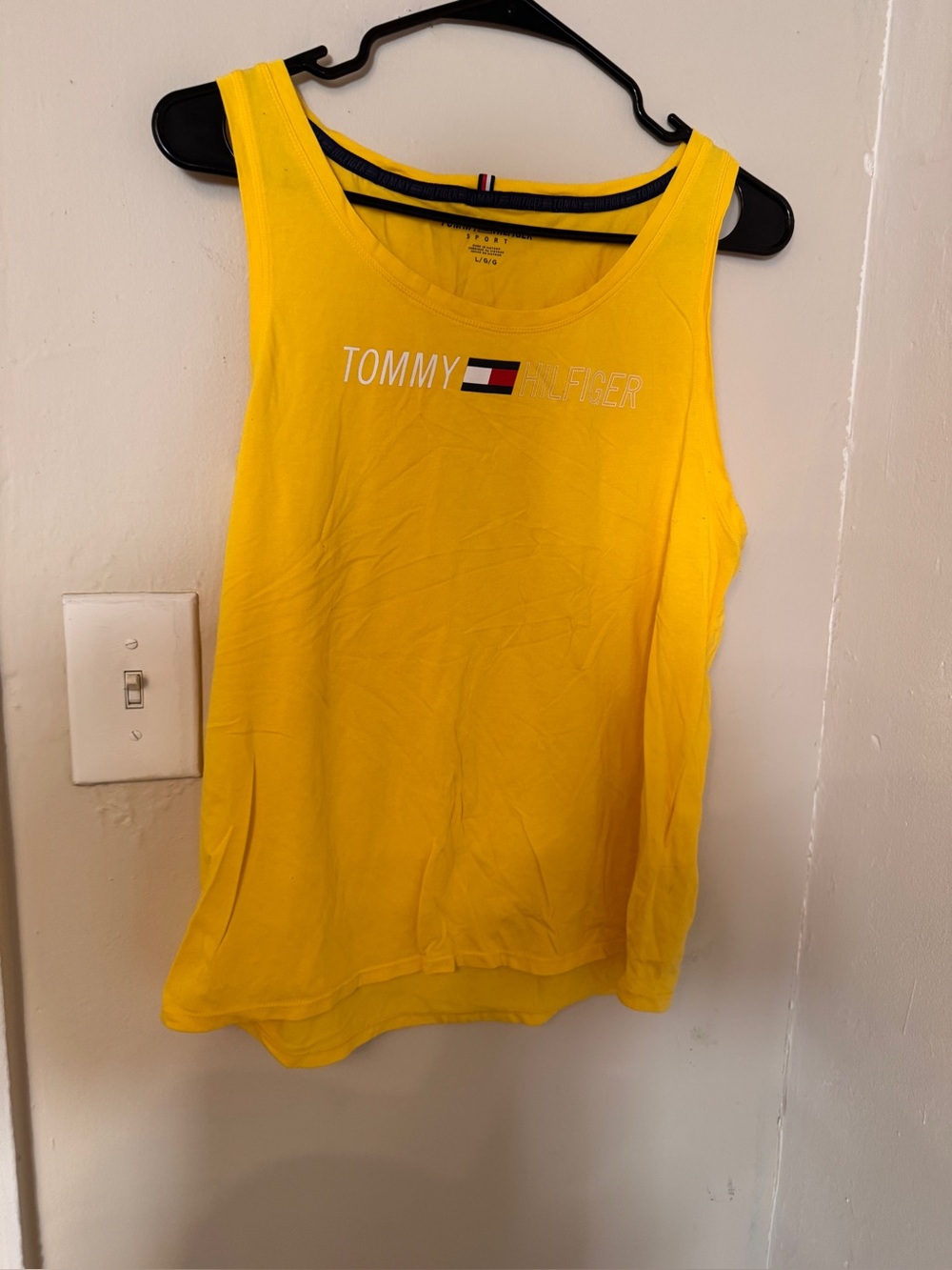 Tommy Hilfiger Bright Yellow Logo Tank Top